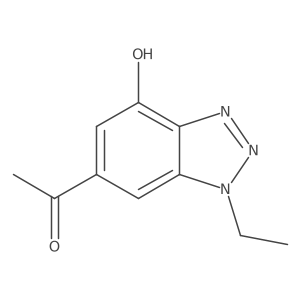 1-(1-ethyl-4-hydroxy-1H-1,2,3-benzotriazol-6-yl)ethan-1-one Structure