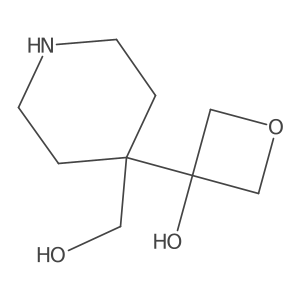 3-[4-(Hydroxymethyl)piperidin-4-yl]oxetan-3-ol Structure