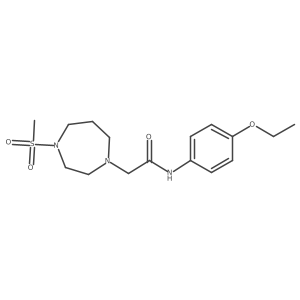 N-(4-ethoxyphenyl)-2-(4-methanesulfonyl-1,4-diazepan-1-yl)acetamide Structure