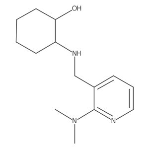 2-(((2-(Dimethylamino)pyridin-3-yl)methyl)amino)cyclohexan-1-ol结构式