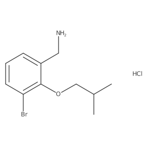 3-Bromo-2-isobutoxy-benzylamine hydrochloride结构式