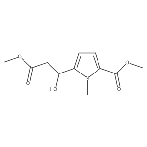 methyl 5-[(1S)-1-hydroxy-3-methoxy-3-oxopropyl]-1-methyl-1H-pyrrole-2-carboxylate Structure
