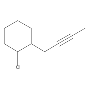 rac-(1R,2S)-2-(but-2-yn-1-yl)cyclohexan-1-ol Structure