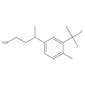 3-[4-Methyl-3-(trifluoromethyl)phenyl]butan-1-amine Structure