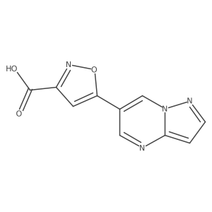 5-{Pyrazolo[1,5-a]pyrimidin-6-yl}-1,2-oxazole-3-carboxylic acid结构式