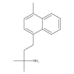 2-Methyl-4-(4-methylnaphthalen-1-yl)butan-2-amine Structure
