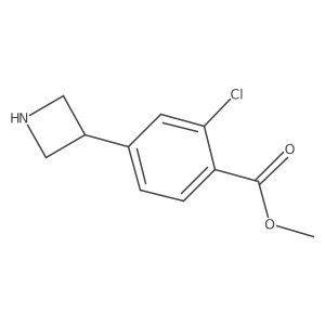 Methyl 4-(azetidin-3-yl)-2-chlorobenzoate结构式