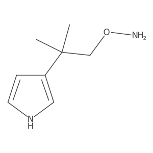 O-[2-methyl-2-(1H-pyrrol-3-yl)propyl]hydroxylamine Structure