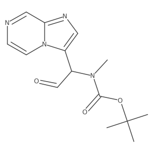 tert-butyl N-(1-{imidazo[1,2-a]pyrazin-3-yl}-2-oxoethyl)-N-methylcarbamate Structure
