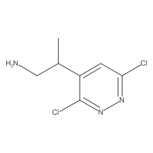 2-(3,6-Dichloropyridazin-4-yl)propan-1-amine结构式