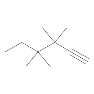 3,3,4,4-Tetramethylhex-1-yne Structure