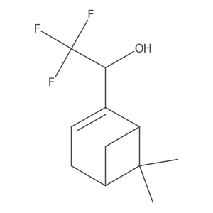 1-{6,6-Dimethylbicyclo[3.1.1]hept-2-en-2-yl}-2,2,2-trifluoroethan-1-ol结构式