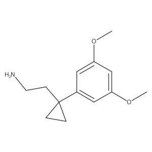 2-[1-(3,5-Dimethoxyphenyl)cyclopropyl]ethan-1-amine Structure
