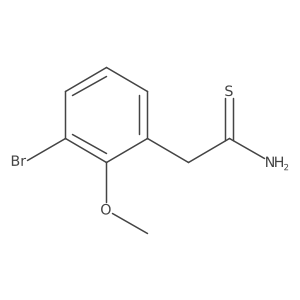 2-(3-Bromo-2-methoxyphenyl)ethanethioamide结构式