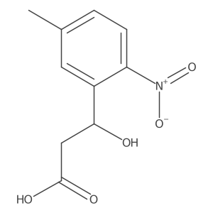 3-Hydroxy-3-(5-methyl-2-nitrophenyl)propanoic acid结构式