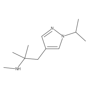 methyl({2-methyl-1-[1-(propan-2-yl)-1H-pyrazol-4-yl]propan-2-yl})amine Structure