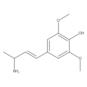 4-(3-Aminobut-1-en-1-yl)-2,6-dimethoxyphenol Structure