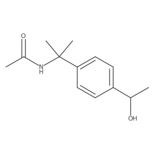 N-(1-(4-(1-hydroxyethyl)phenyl)-1-methylethyl)acetamide结构式