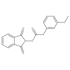 1,3-dioxo-2,3-dihydro-1H-isoindol-2-yl 2-(3-ethylphenyl)acetate结构式