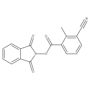 1,3-dioxo-2,3-dihydro-1H-isoindol-2-yl 3-cyano-2-methylbenzoate结构式