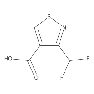 3-(Difluoromethyl)-1,2-thiazole-4-carboxylic acid Structure