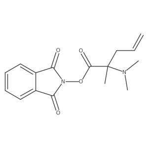 1,3-dioxo-2,3-dihydro-1H-isoindol-2-yl 2-(dimethylamino)-2-methylpent-4-enoate结构式