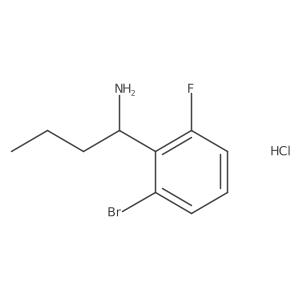(S)-1-(2-Bromo-6-fluorophenyl)butan-1-amine hcl结构式
