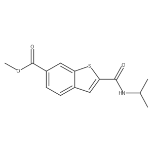2-[[(1-Methylethyl)amino]carbonyl]benzo[b]thiophene-6-carboxylic acid methyl ester Structure