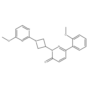 6-(2-Methoxyphenyl)-2-[1-(4-methoxypyrimidin-2-yl)azetidin-3-yl]-2,3-dihydropyridazin-3-one Structure