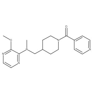 3-methoxy-N-methyl-N-{[1-(pyridine-4-carbonyl)piperidin-4-yl]methyl}pyrazin-2-amine Structure