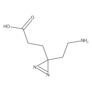 3-[3-(2-aminoethyl)-3H-diazirin-3-yl]propanoic acid结构式