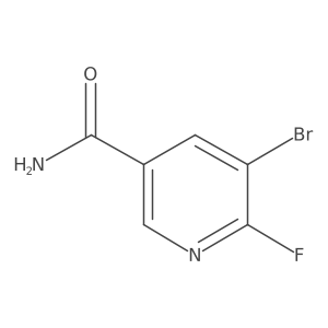 5-Bromo-6-fluoronicotinamide结构式