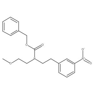 Benzyl (2-methoxyethyl)(3-nitrophenethyl)carbamate结构式