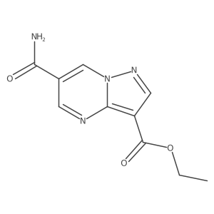 Ethyl 6-carbamoylpyrazolo[1,5-a]pyrimidine-3-carboxylate Structure