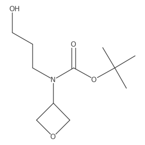 tert-butyl N-(3-hydroxypropyl)-N-(oxetan-3-yl)carbamate Structure