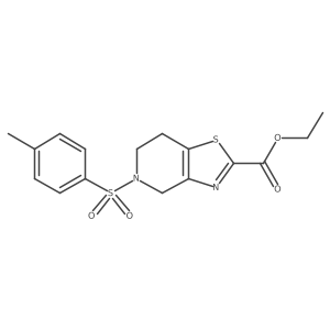 5-(Toluene-4-sulfonyl)-4,5,6,7-tetrahydro-thiazolo[4,5-c]pyridine-2-carboxylic acid ethyl ester结构式