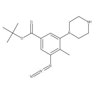 Tert-butyl 3-azido-4-methyl-5-(piperazin-1-yl)benzoate Structure