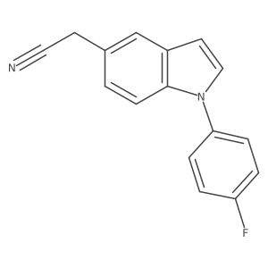 5-(cyanomethyl)-1-(4-fluorophenyl)-1H-indole Structure