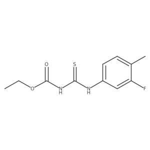 ethyl N-[(3-fluoro-4-methylphenyl)carbamothioyl]carbamate Structure