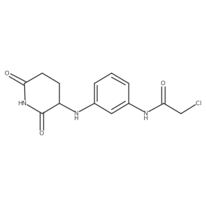2-chloro-N-{3-[(2,6-dioxopiperidin-3-yl)amino]phenyl}acetamide Structure