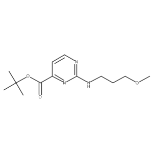 Tert-butyl 2-[(3-methoxypropyl)amino]pyrimidine-4-carboxylate Structure