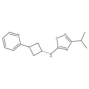 3-(propan-2-yl)-N-[1-(pyridin-2-yl)azetidin-3-yl]-1,2,4-thiadiazol-5-amine Structure