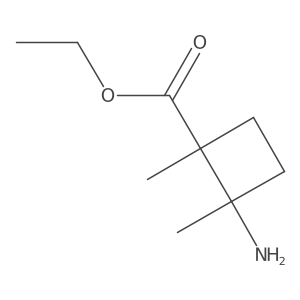 rac-ethyl (1R,2S)-2-amino-1,2-dimethylcyclobutane-1-carboxylate Structure