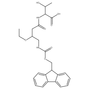 (2S,3R)-2-[3-ethoxy-4-({[(9H-fluoren-9-yl)methoxy]carbonyl}amino)butanamido]-3-hydroxybutanoic acid Structure