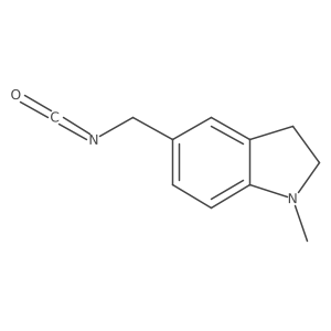 5-(isocyanatomethyl)-1-methyl-2,3-dihydro-1H-indole Structure