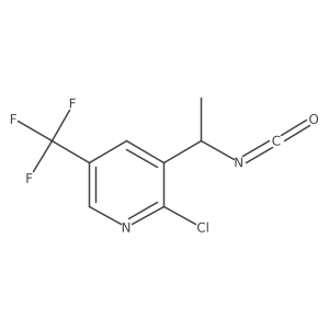 2-Chloro-3-(1-isocyanatoethyl)-5-(trifluoromethyl)pyridine结构式