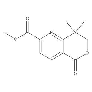Methyl 7,8-dihydro-8,8-dimethyl-5-oxo-5H-pyrano[4,3-b]pyridine-2-carboxylate Structure