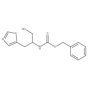 benzyl N-[1-hydroxy-3-(1,3-thiazol-5-yl)propan-2-yl]carbamate结构式