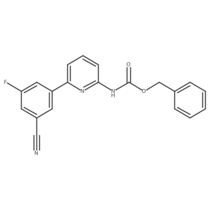 benzyl N-[6-(3-cyano-5-fluorophenyl)pyridin-2-yl]carbamate Structure