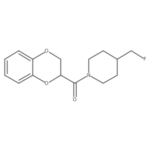 1-(2,3-Dihydro-1,4-benzodioxine-2-carbonyl)-4-(fluoromethyl)piperidine结构式